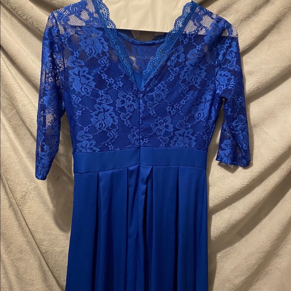 Lace-Top A-line Lace-top semi-formal Dress - Picture 2 of 5